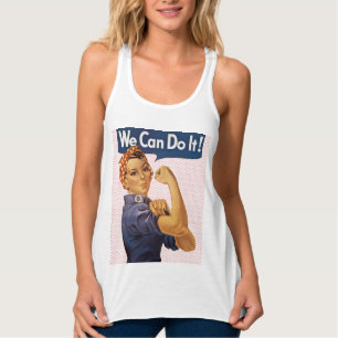 Rosie de Riveter we kunnen het doen met rode pokad Tanktop
