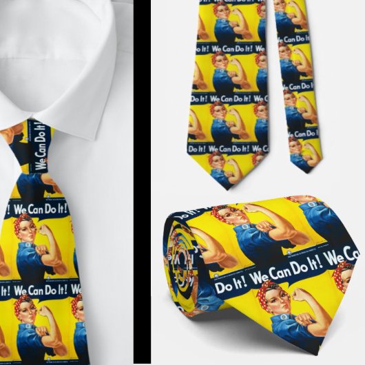 Rosie de Riveter We kunnen het doen Necktie Stropdas