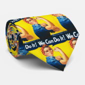 Rosie de Riveter We kunnen het doen Necktie Stropdas (Opgerold)