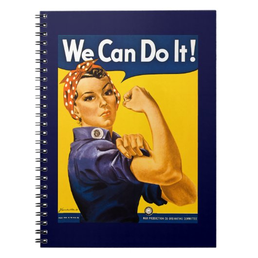 Rosie de Riveter we kunnen het  doen Notitieboek (Voorkant)