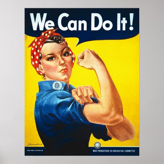 Rosie de Riveter, we kunnen het doen! Poster afdru (Voorkant)