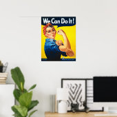 Rosie de Riveter, we kunnen het doen! Poster afdru (Thuiskantoor)