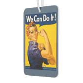Rosie de Riveter we kunnen het doen Retro  Luchtverfrisser (Links)