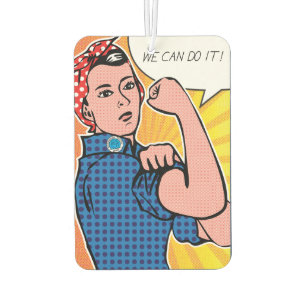 Rosie de Riveter we kunnen het doen Retro  Luchtverfrisser