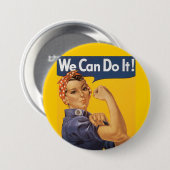 Rosie de Riveter "We kunnen het doen" Ronde Button 7,6 Cm (Voorkant /achterkant)