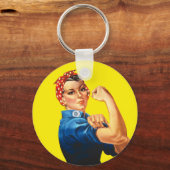 Rosie de Riveter, we kunnen het doen! Sleutelhanger (Voorkant)