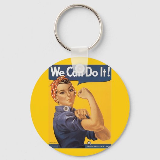 Rosie de Riveter "We kunnen het doen" Sleutelhanger (Voorkant)