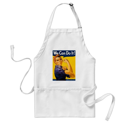 Rosie de Riveter we kunnen het doen Standaard Schort (Voorkant)