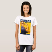 Rosie de Riveter we kunnen het doen T-shirt (Voorkant volledig)