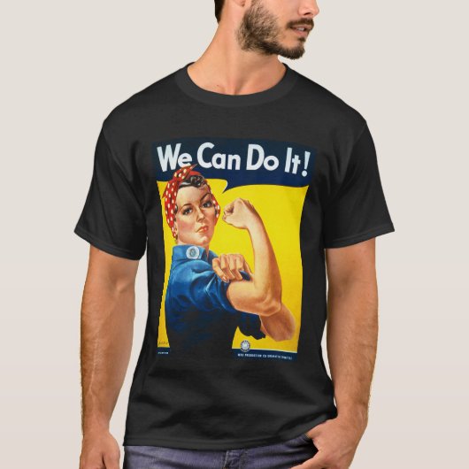 Rosie de Riveter we kunnen het doen T-shirt (Voorkant)