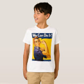 Rosie de Riveter we kunnen het  doen T-shirt (Voorkant volledig)
