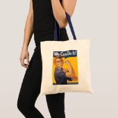 Rosie de Riveter "We kunnen het doen" Tote Bag (Voorkant (product))