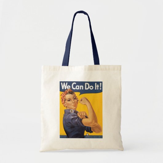 Rosie de Riveter "We kunnen het doen" Tote Bag (Voorkant)