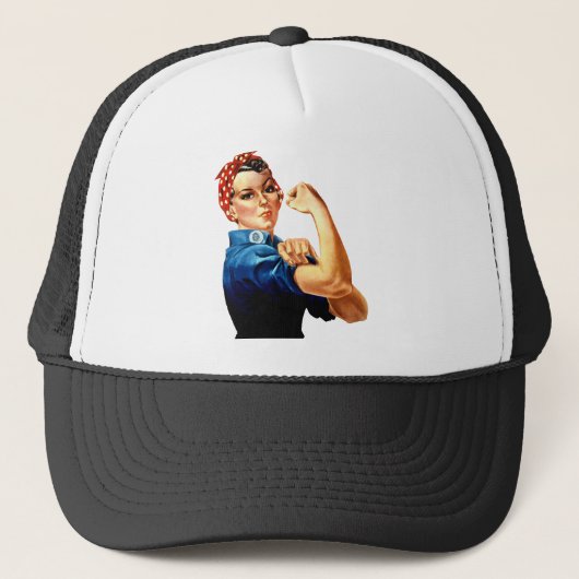 Rosie de Riveter - we kunnen het doen! Trucker Hat Trucker Pet (Voorkant)