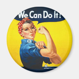 Rosie de Riveter - "We kunnen het!" Magneet