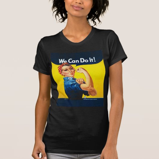 Rosie de Riveter "We kunnen het!" T-shirt (Voorkant)