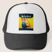 Rosie de Riveter "We kunnen het!" Trucker Pet (Voorkant)
