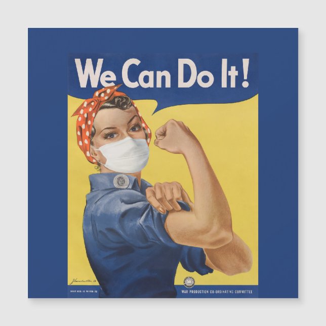 Rosie De Riveter zegt: "We kunnen het!" (Voorkant)
