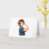 Rosie de rivetervrouwen die we kunnen doen! WWII Kaart (Gele Bloem)