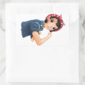 Rosie de rivetervrouwen die we kunnen doen! WWII Rechthoekige Sticker (Tas)