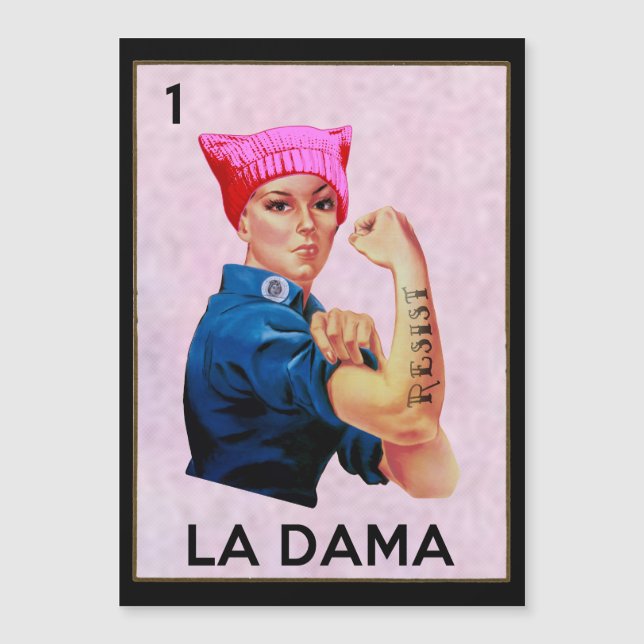 Rosie de rivier weerstaat La Dama Loteria (Voorkant)