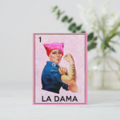 Rosie de rivier weerstaat La Dama Loteria Briefkaart (Staand voorkant)