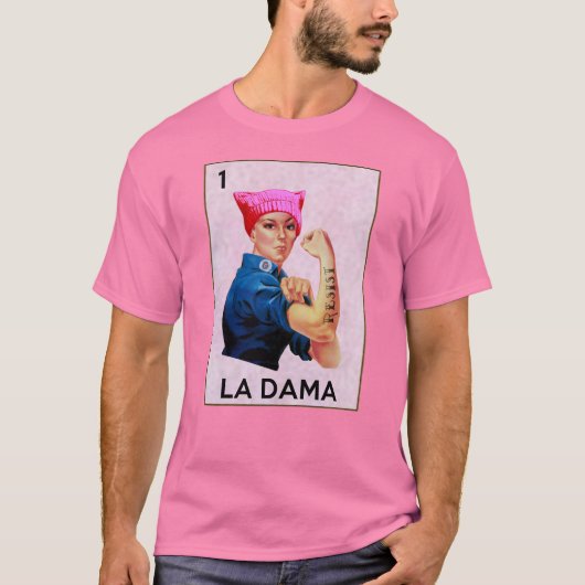 Rosie de rivier weerstaat La Dama Loteria T-shirt (Voorkant)