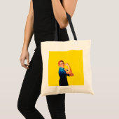 Rosie de stijl van de het Figuur van de Riveter Re Tote Bag (Voorkant (product))