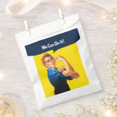 Rosie de stijl van de riveter Retro Bedankzakje (Geknipt)