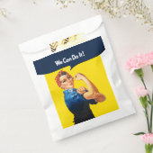 Rosie de stijl van de riveter Retro Bedankzakje (Gezegeld)