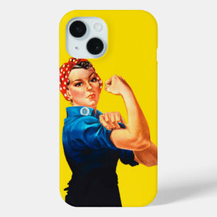 Rosie de stijl van de riveter Retro iPhone 15 Case