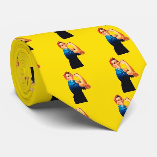 Rosie de stijl van de riveter Retro Stropdas (Opgerold)