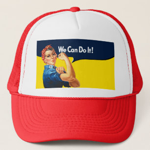 Rosie de stijl van de riveter Retro Trucker Pet