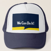 Rosie de stijl van de riveter Retro Trucker Pet (Voorkant)