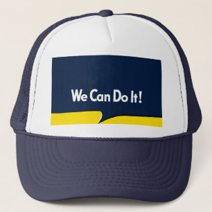 Rosie de stijl van de riveter Retro Trucker Pet