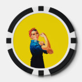 Rosie de stijl van het het Ontwerp van de Restaura Pokerchips (Voorkant)