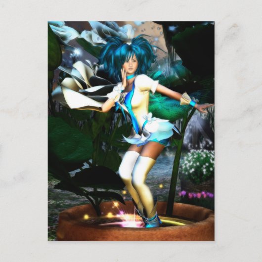 Rosie Elvin Fantasy Anime Briefkaart (Voorkant)