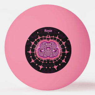 ROSIE ~ Gemakkelijk te herkennen ~ ROZE PAARSE ~ Pingpongbal