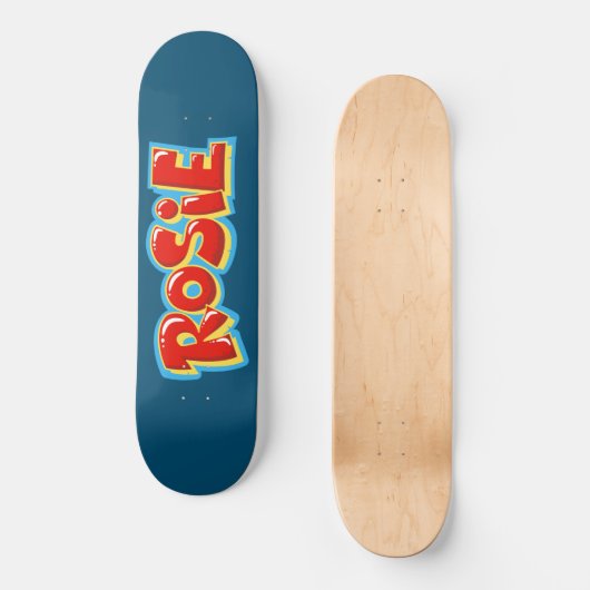 Rosie graffiti skateboard (Voorkant)