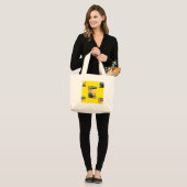 rosie grote tote bag (Voorkant (model))