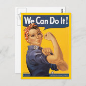 Rosie Het Briefkaart Riveter (Voorkant / Achterkant)