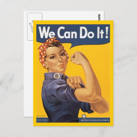 Rosie Het Briefkaart Riveter (Voorkant / Achterkant)