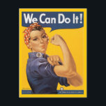Rosie Het Briefkaart Riveter<br><div class="desc">Rosie Het Briefkaart van de Riveter is een  briefkaart dat je zal vervoeren naar de geschiedenis van onze oorlogstijd uit de Tweede Wereldoorlog.</div>