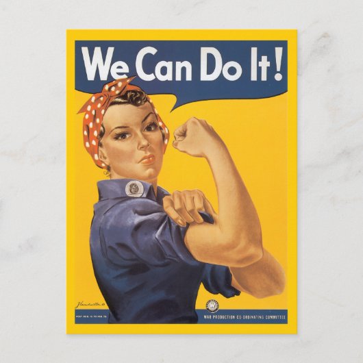 Rosie Het Briefkaart Riveter (Voorkant)