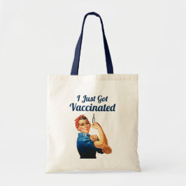 Rosie het gevaccineerde vaccin van Riveter Covid-1 Tote Bag