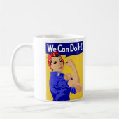 Rosie het grafische ontwerp van de Riveter Koffiemok (Links)