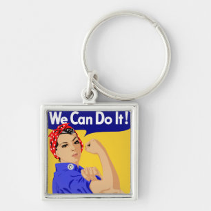 Rosie het grafische ontwerp van de Riveter Sleutelhanger
