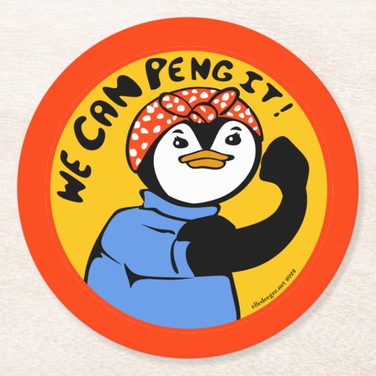 Rosie het Onderzetter van het Papier van de Pengui (Voorkant)