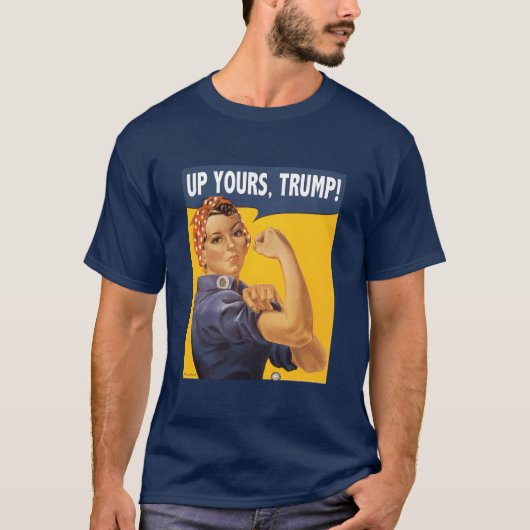 Rosie het Riveter Anti-Trump Shirt (Voorkant)