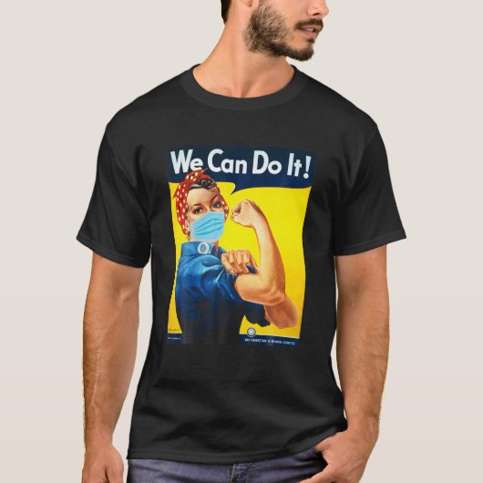 Rosie het Riveter gezicht dat we kunnen doen het g T-shirt (Voorkant)